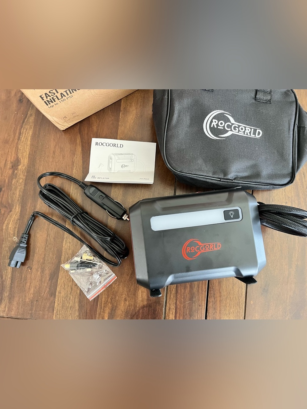 ROCGORLD Portable Tire Inflator R8 - Black - Picture 4 of 4